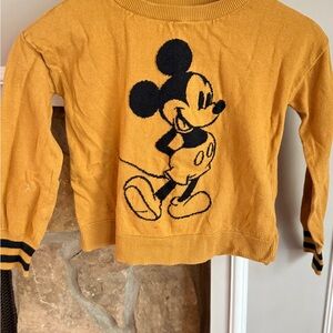 GAP Kids Mustard Mickey Mouse Sweater